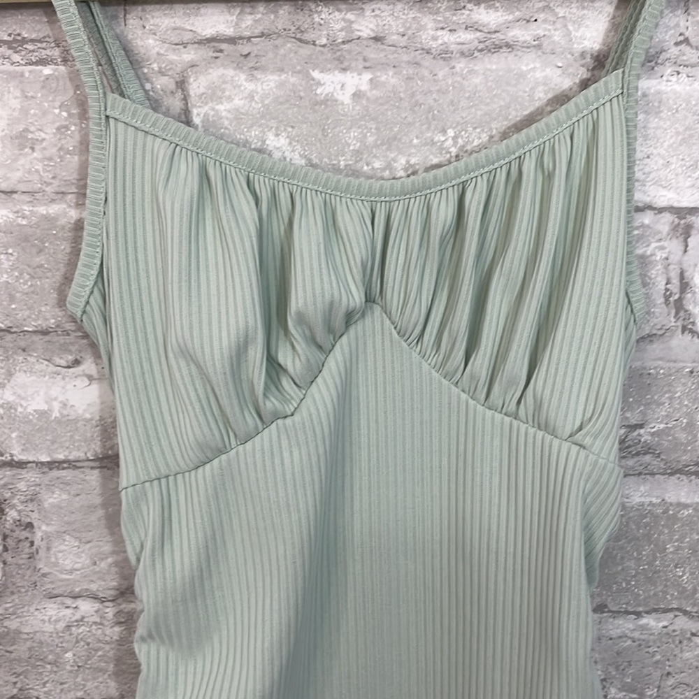 Zaful Ribbed Ruched Tie Dress - Picture 3 of 8